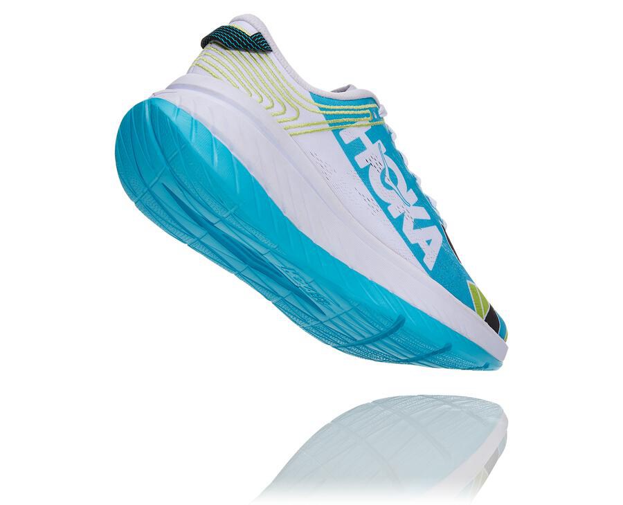 Hoka One One Koşu Ayakkabısı Erkek Mavi/Beyaz - Ironman Kona Carbon X - HI9042856